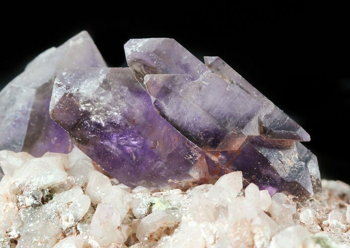 Smoky Amethyst Crystal Cluster on Matrix - Namibia #46034